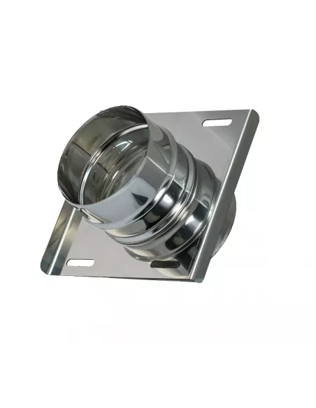 SOPORTE MURAL DOBLE PARED PARA TUBOS PELLET 80MM