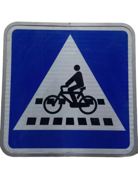 SEÑAL CUADRADO ALUMINIO M. 60X60 PASO CICLISTAS
