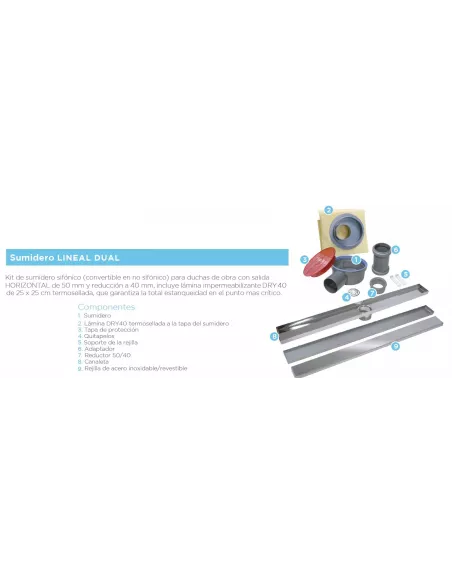 KIT IMPERMEABILIZACION LINEAL DUAL DIVA 70
