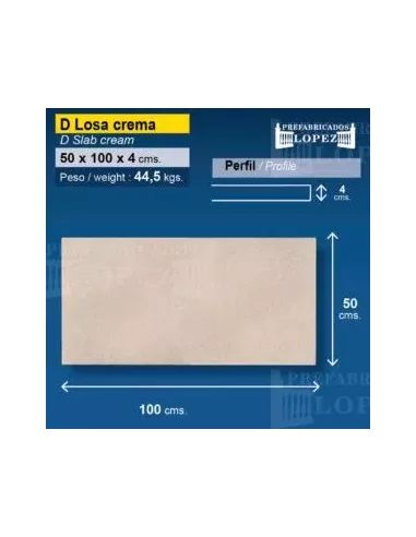 BORDE PISCINA GRANADA 50X100 (Chino Crema)