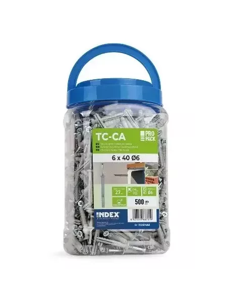 TACO CLAVABLE CABEZA AVELLANADA 6X40