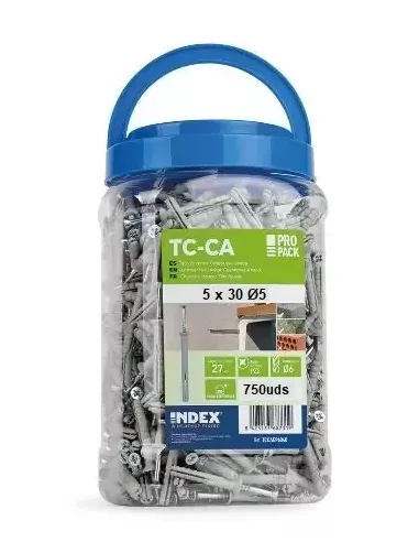 TACO CLAVABLE CABEZA AVELLANADA 5X30