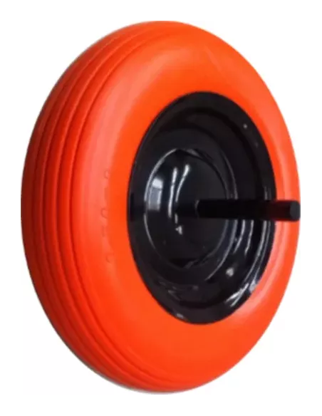 RUEDA IMPINCHABLE DE CARRETILLA 3.50/8 EJE CORTO