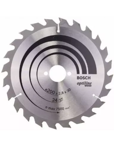 DISCO DE SIERRA CIRCULAR 200 DE 24 DIENTES SECO