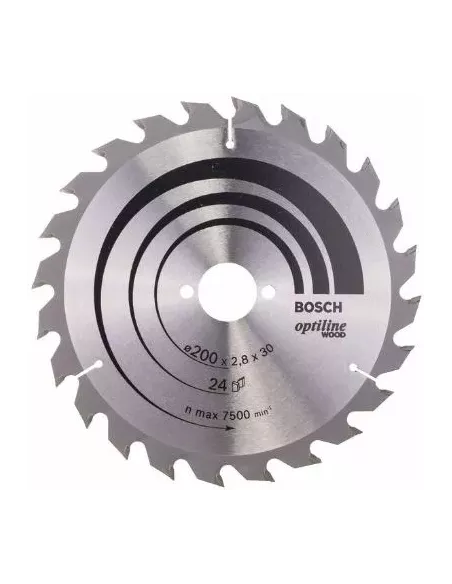 DISCO DE SIERRA CIRCULAR 200 DE 24 DIENTES SECO