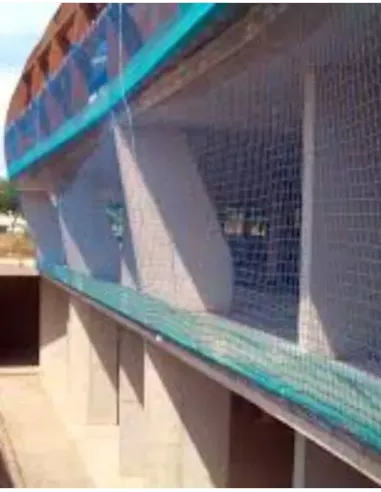 RED DE SEGURIDAD 5X10 SISTEMA V AZUL EN 1263-1