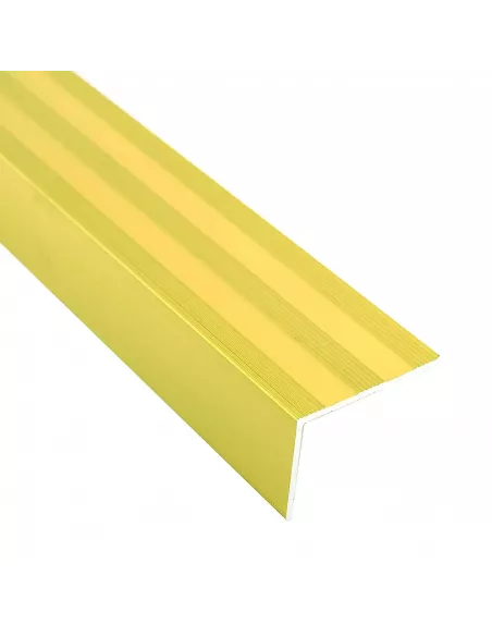 PELDAÑO ANGULO (90) ALUMINIO ORO 35X25X2500mm -A1