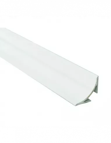 ESCOCIA ALUMINIO BLANCA SOBRE AZULEJO 27X27x2500
