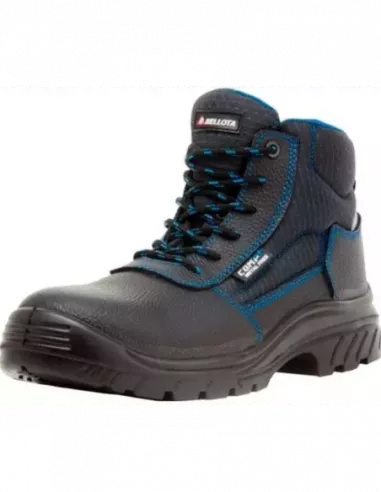 BOTA PIEL NEGRA AZUL 72307 T-41 S3 NM