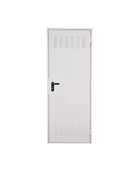 PUERTA LACADA BLANCA 100X202 IZQUIERDA C/REJILLA