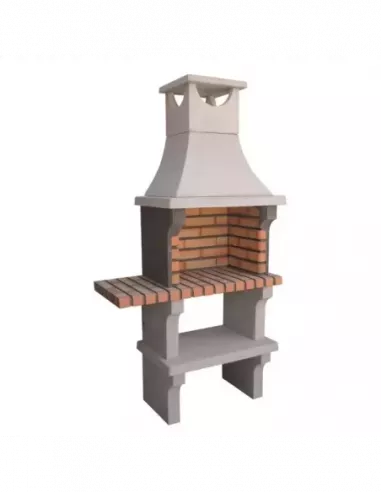 BARBACOA LADRILLO 98X50X193 CON ENCIMERA 790