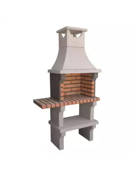 BARBACOA LADRILLO 98X50X193 CON ENCIMERA 790