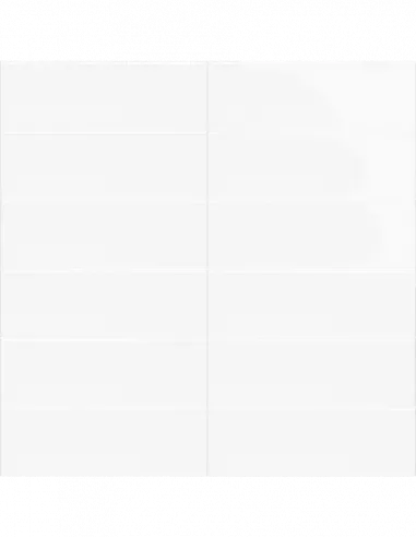 BLANCO LISO BRILLO 10X30 "SOLID WHITE" (OFERTA)