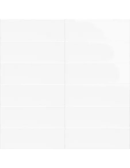 BLANCO LISO BRILLO 10X30 "SOLID WHITE" (OFERTA)