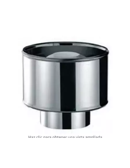 SOMBRERETE ANTILLUVIA DOBLE PARED PELLET INOX-INOX