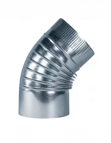CODO 45º GALVANIZADO 100 (0.5) RIZADO