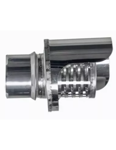 SOMBRERETE ANTILLUVIA HORIZONTAL PELLET INOX