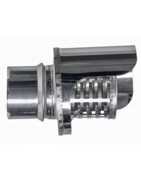 SOMBRERETE ANTILLUVIA HORIZONTAL PELLET INOX