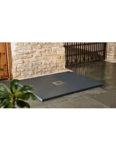 PLATO DE DUCHA RESINA PIZARRA GRAFITO 70X180 ECO
