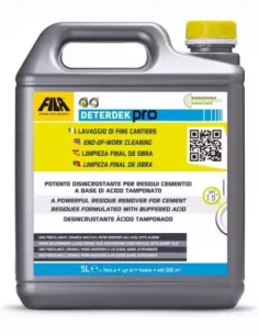 DETERDEK 5L ACIDO PARA LA LIMPIEZA FINAL DE OBRA