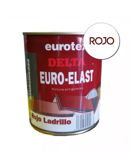 CAUCHO ROJO LADRILLO 1 Kg DELTA EUROELAST