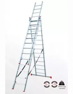 ESCALERA DE 3 TRAMOS 9 PELDAÑOS PROFESIONAL