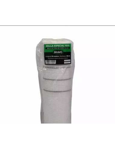 MALLA FIBRA DE VIDRIO YESO 1X50 70gr/m2  BRAVO
