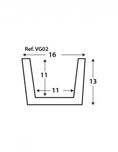VIGA NOGAL 300x16x13 (290x11x11)
