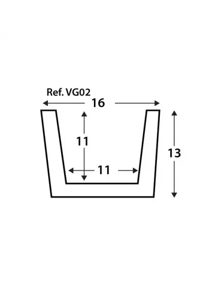 VIGA NOGAL 300x16x13 (290x11x11)