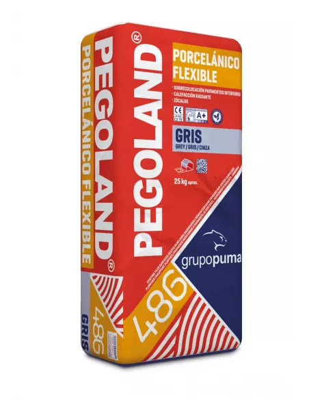 PEGOLAND PORCELANICO FLEXIBLE GRIS C2 TE 25KG