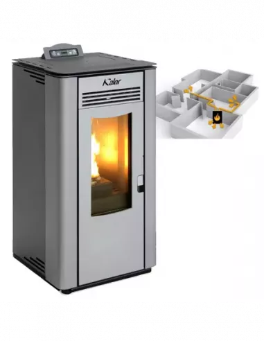 ESTUFA PELLET LARA 12 CANALIZABLE 10,1 KW
