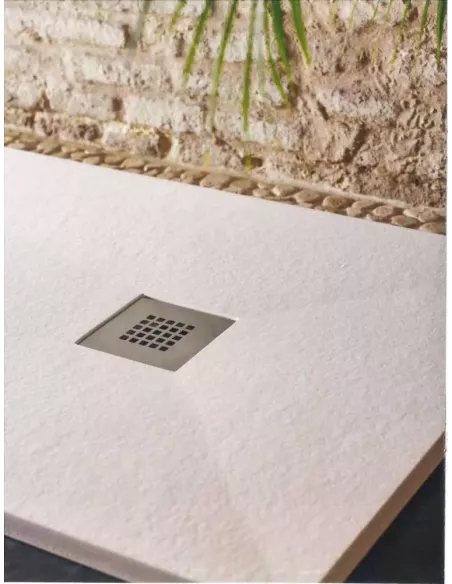 PLATO DE DUCHA RESINA PIZARRA BLANCO 80X120 ECO