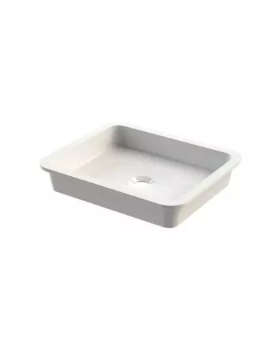 LAVABO CERAMICA INTEGRAL BLANCO 50X40 "TOLEDO"