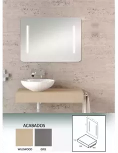 ENCIMERA 60x46 GRIS ETNA ALTAI+ PORTATOALLAS