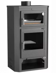 Estufa de leña M-104 frontal con horno