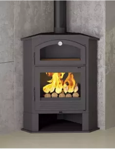 Estufa de leña CH-4-R de rincón con horno