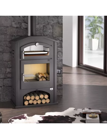 ESTUFA LEÑA CON HORNO M-106
