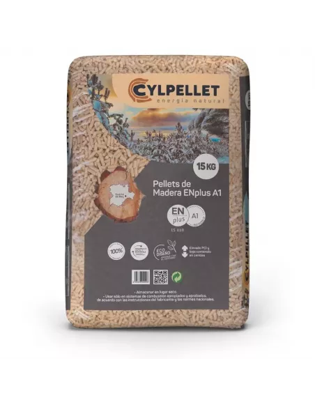 SACO DE PELLET DE 15 Kg CyLPellet